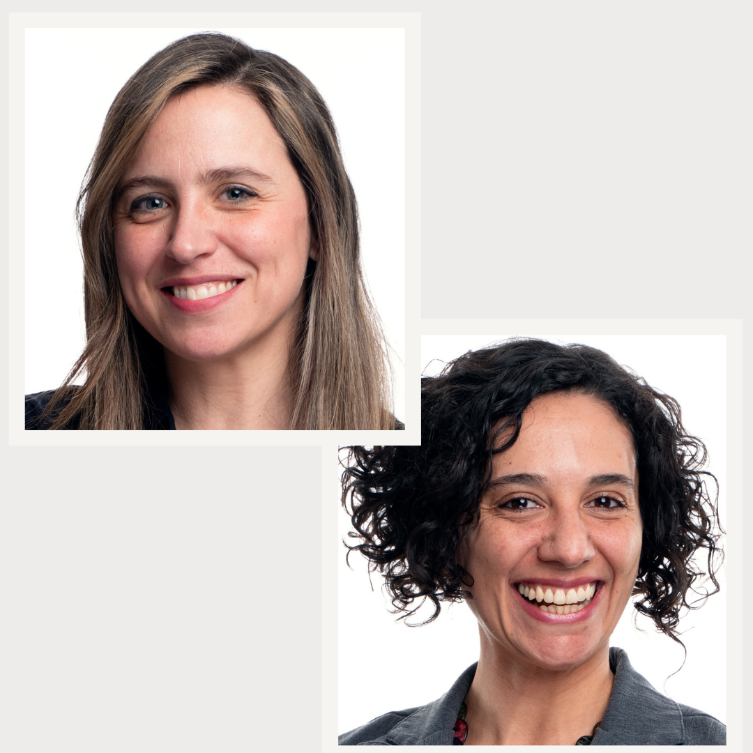 Combined headshots of Beliz Ocan Osman and Suelen Meira Goes